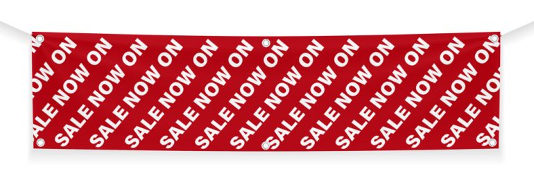 Printed banner for sale