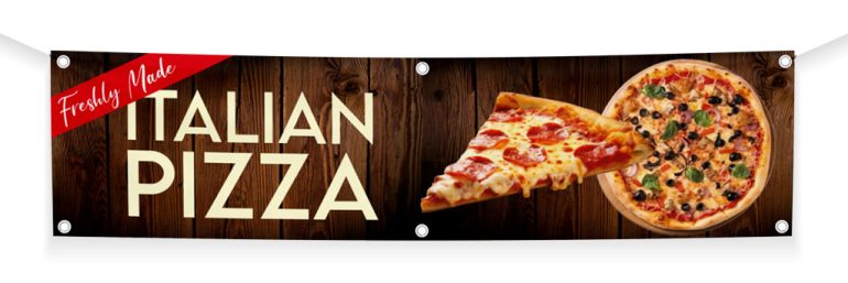 Pizza banner printing