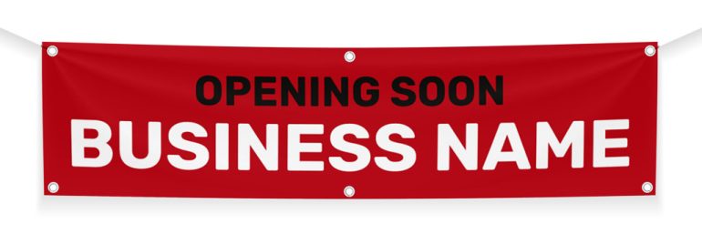 New business opening banner