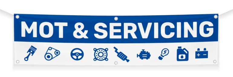 MOT and servicing banner