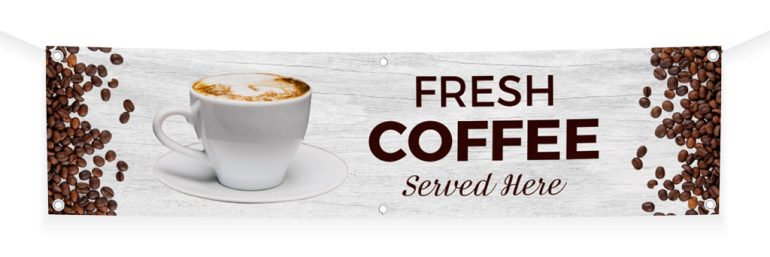 Coffee shop banner