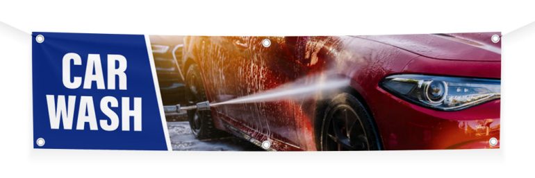 Banner printing for car wash