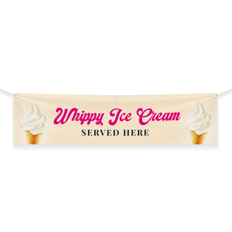 Whippy ice cream banner