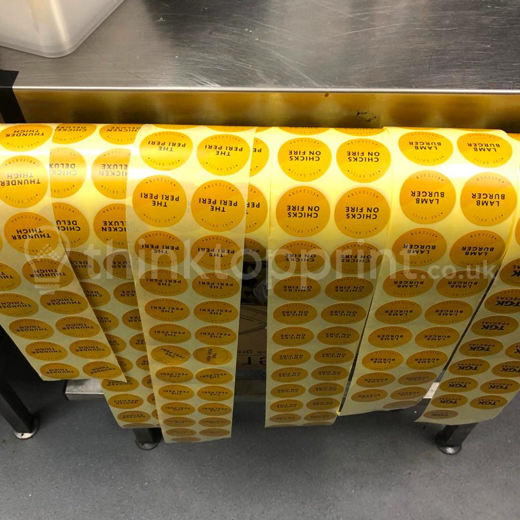 Branded labels on rolls