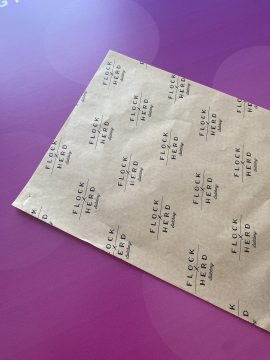 Branded greaseproof for luxury brand